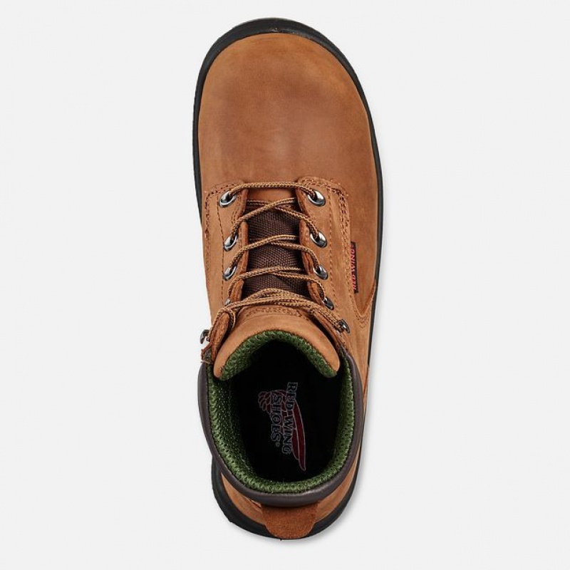 Red Wing King Puntera 6-inch Seguridad Puntera Boot Marrom | RZT-721039