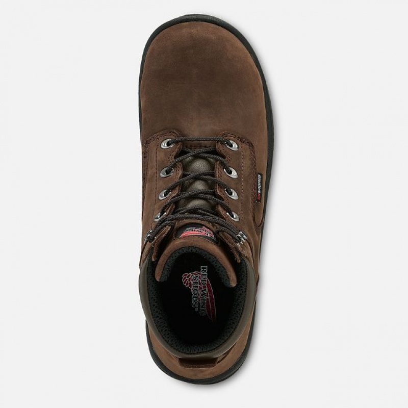 Red Wing King Puntera 6-inch Seguridad Puntera Boot Marrom | HSN-327950