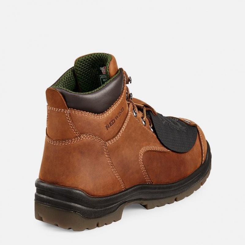 Red Wing King Puntera 6-inch Seguridad Puntera Metguard Boot Marrom | FBC-905347