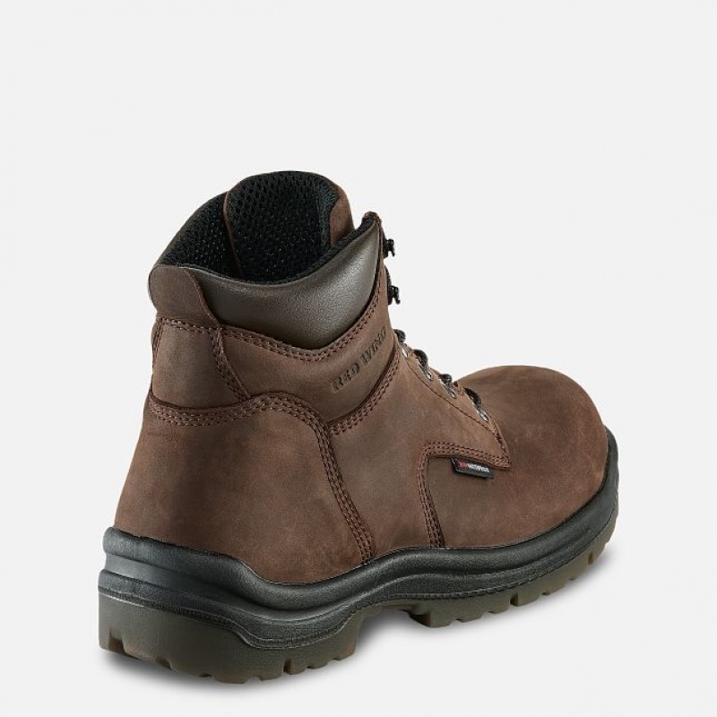 Red Wing King Puntera 6-inch Seguridad Puntera Boot Marrom | CFH-627043