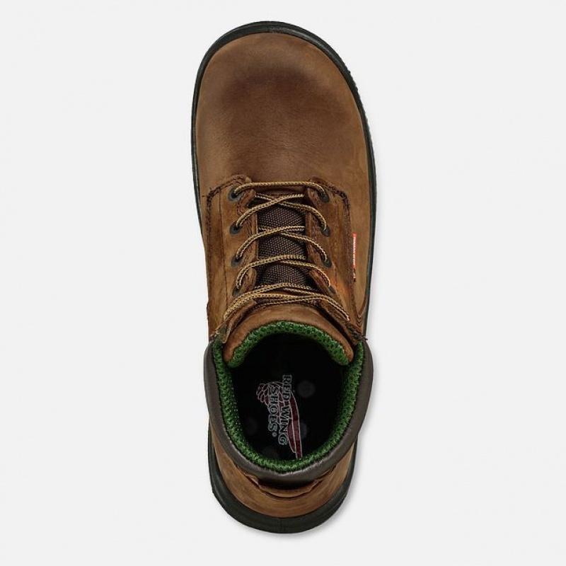 Red Wing King Puntera 6-inch Seguridad Puntera Boot Marrom | BZW-836597