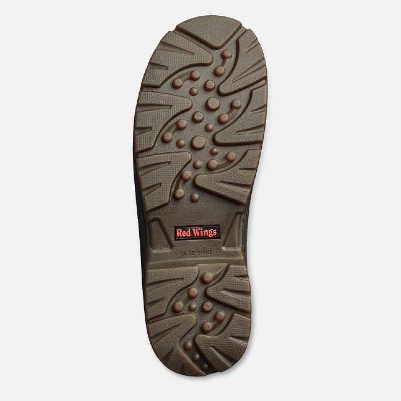 Red Wing King Puntera 8-inch Impermeables Seguridad Puntera Boot Marrom | RPJ-435781