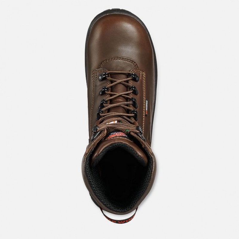 Red Wing King Puntera 8-inch Insulated Impermeables CSA Seguridad Puntera Boot Negros Marrom | QHU-451236