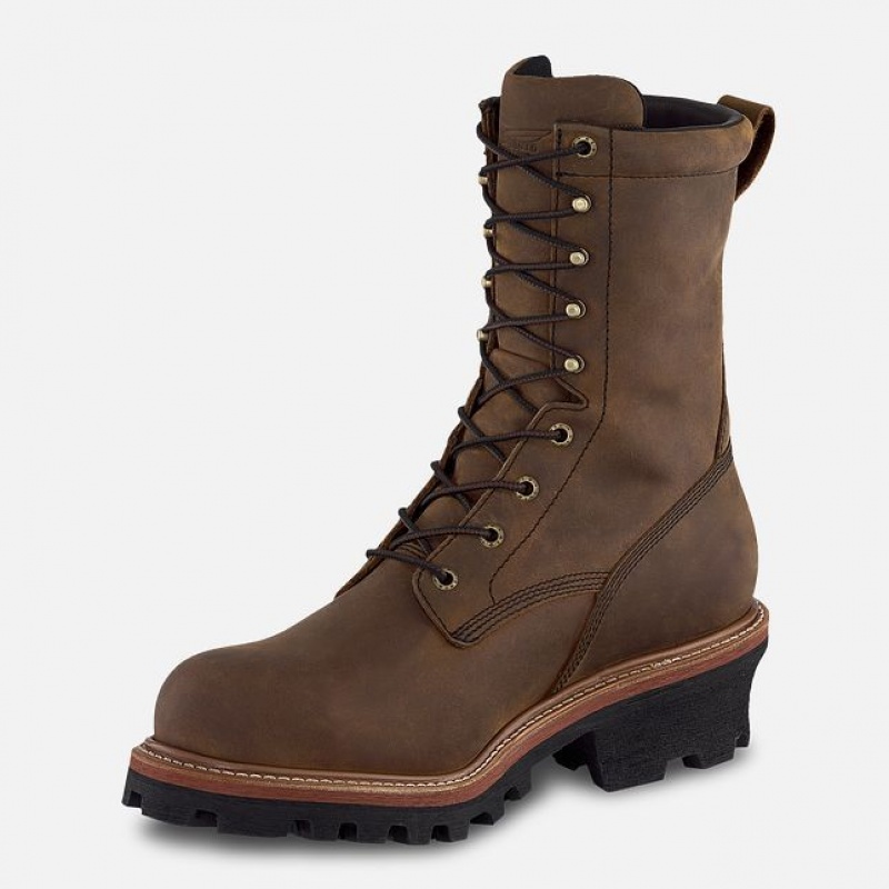 Red Wing LoggerMax 9-inch Impermeables Seguridad Puntera Logger Boot Negros | QHF-169450