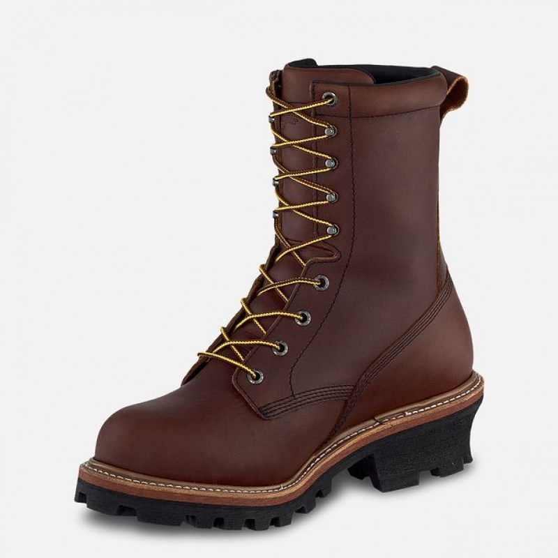 Red Wing LoggerMax 9-inch Impermeables Soft Puntera Logger Boot Negros | KIP-596817