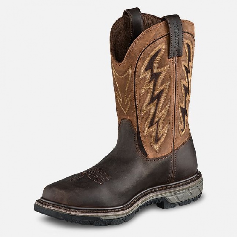 Red Wing Rio Flex 11-inch Impermeables Soft Puntera Pull-On Boot Rojos Grises Claro | MHS-208137