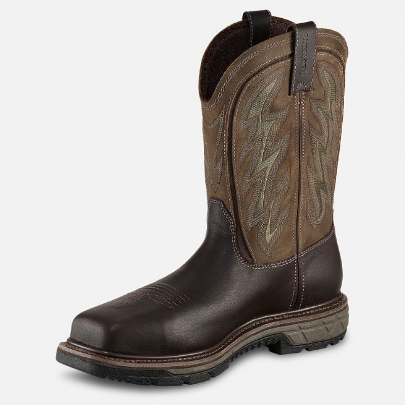 Red Wing Rio Flex Seguridad Puntera Pull-On Boot Rojos Grises Claro | JSO-309546