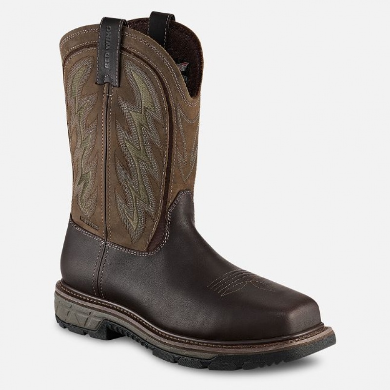 Red Wing Rio Flex Seguridad Puntera Pull-On Boot Rojos Grises Claro | JSO-309546