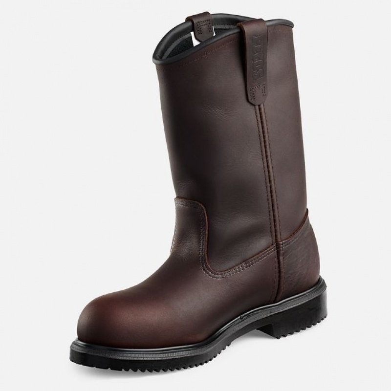 Red Wing SuperSole 11-inch Impermeables Seguridad Puntera Pull-On Boot Negros | RCP-638952