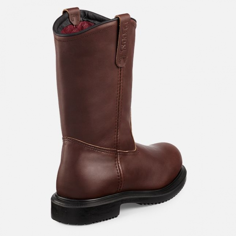 Red Wing SuperSole 11-inch Insulated Seguridad Puntera Pull-On Boot Negros | ZTF-413795