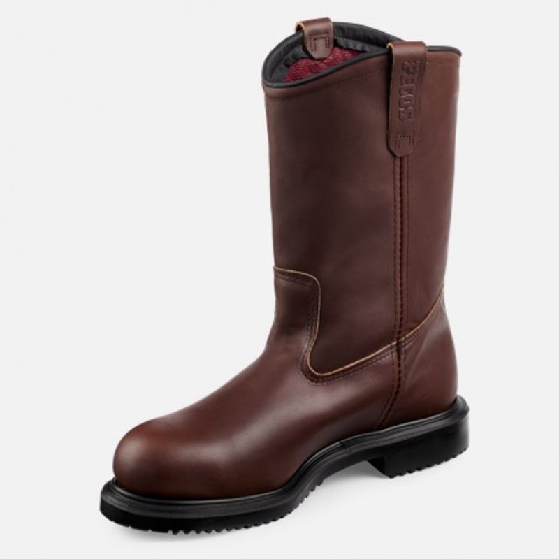 Red Wing SuperSole 11-inch Insulated Seguridad Puntera Pull-On Boot Negros | ZTF-413795