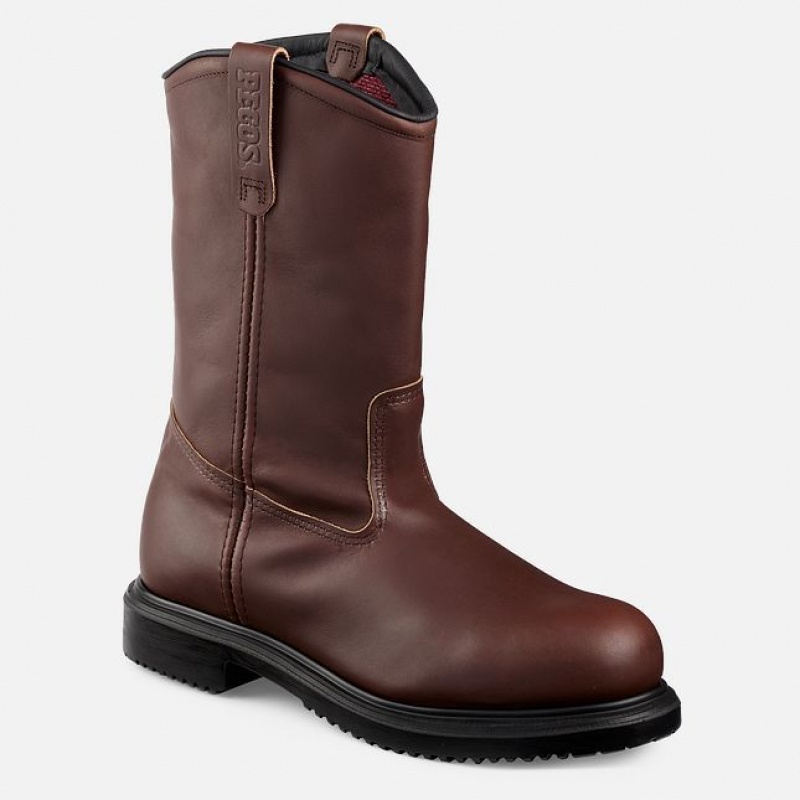 Red Wing SuperSole 11-inch Insulated Seguridad Puntera Pull-On Boot Negros | VRO-861254