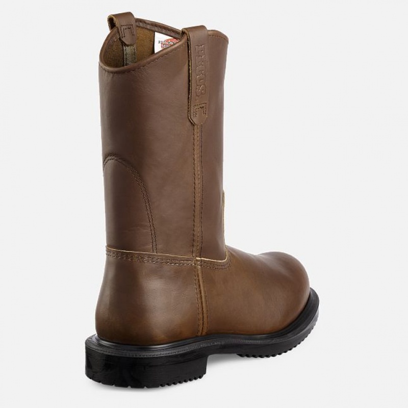 Red Wing SuperSole 11-inch Seguridad Puntera Pull-On Boot Negros | TWK-074312