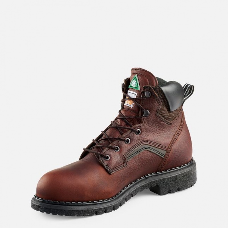 Red Wing SuperSole 6-inch Cuero Seguridad Puntera Boot Multicolor | CXN-906127