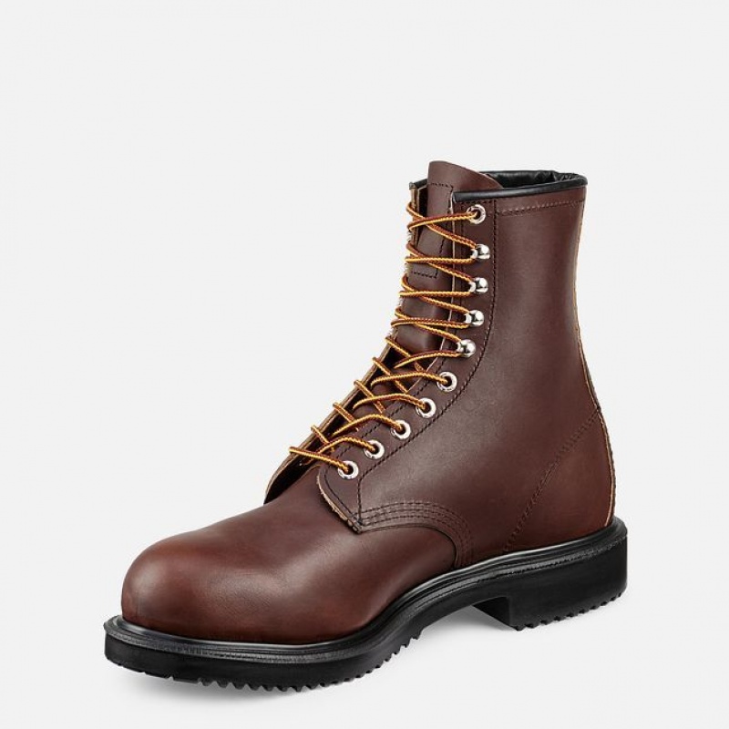 Red Wing SuperSole 8-inch Seguridad Puntera Boot Negros | LDQ-789034