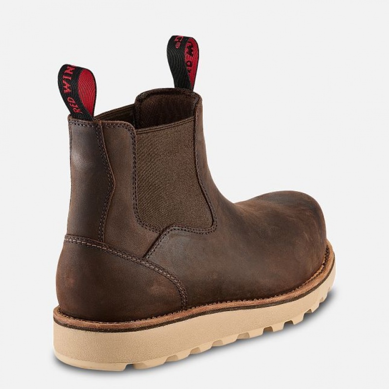 Red Wing Traction Tred Lite 5-Inch Seguridad Puntera Chukka Marrom | HGN-396147