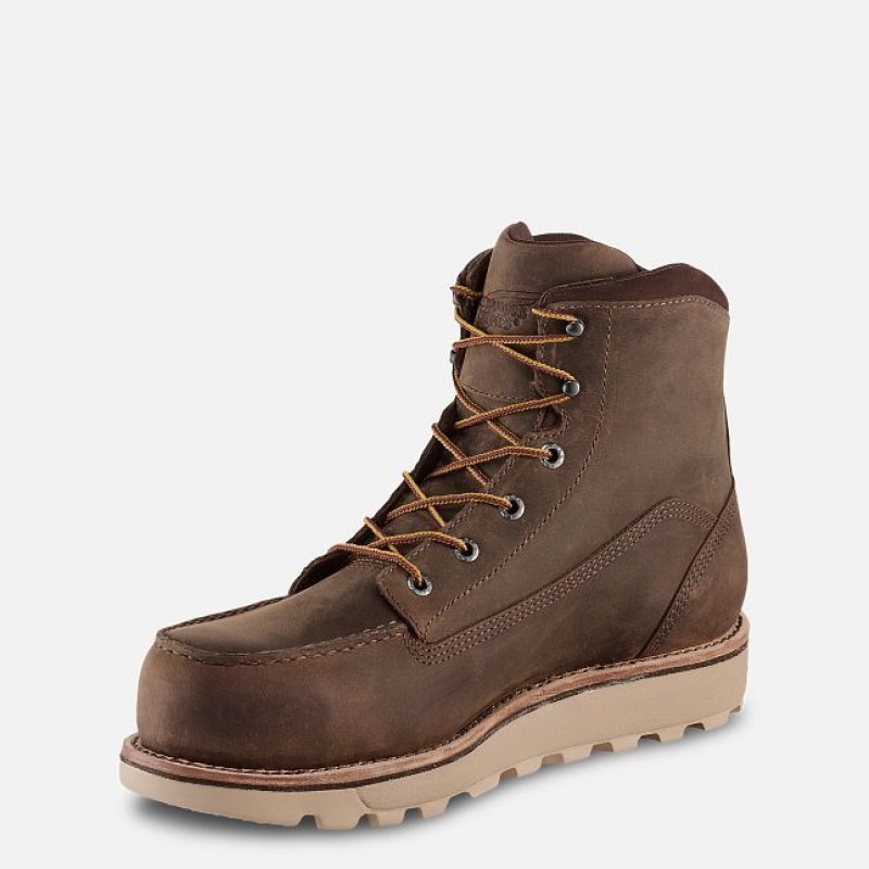 Red Wing Traction Tred Lite 6-inch Impermeables Seguridad Puntera Boot Marrom | UDH-193652