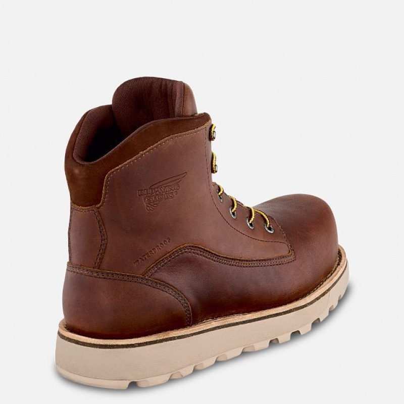 Red Wing Traction Tred Lite 6-inch Impermeables Seguridad Puntera Boot Marrom | SCU-597236