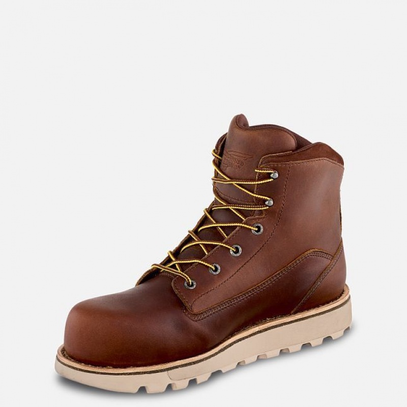 Red Wing Traction Tred Lite 6-inch Impermeables Seguridad Puntera Boot Marrom | SCU-597236