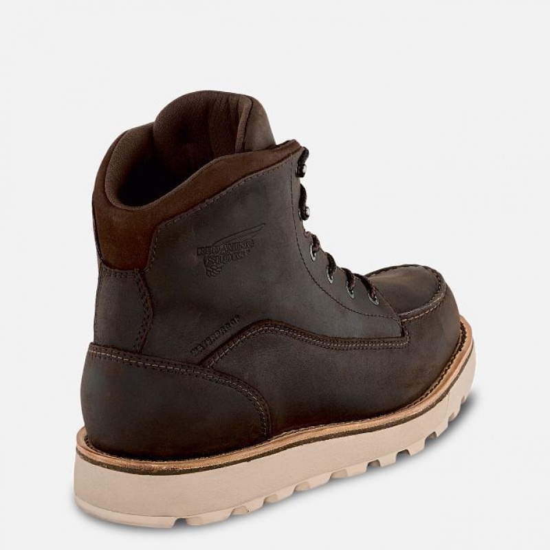 Red Wing Traction Tred Lite 6-inch Impermeables Soft Puntera Boot Marrom | EXQ-913048