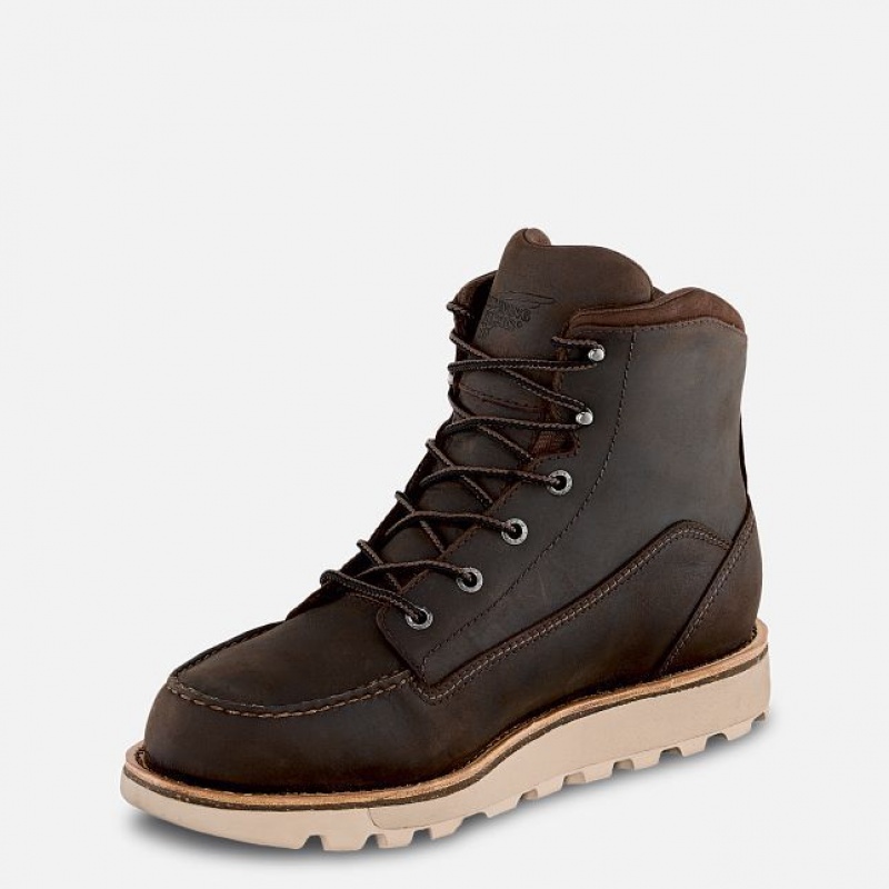 Red Wing Traction Tred Lite 6-inch Impermeables Soft Puntera Boot Marrom | EXQ-913048