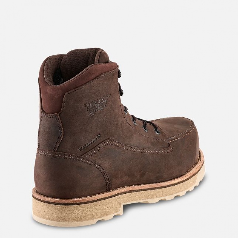 Red Wing Traction Tred Lite 6-inch Seguridad Puntera Boot Marrom | IMV-309812