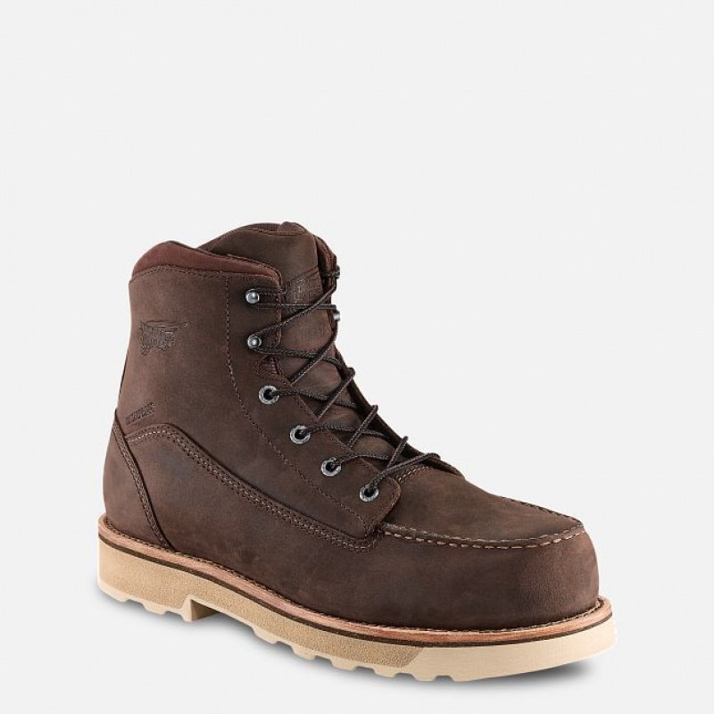 Red Wing Traction Tred Lite 6-inch Seguridad Puntera Boot Marrom | IMV-309812