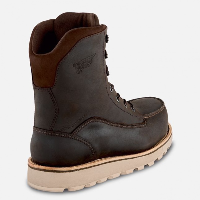 Red Wing Traction Tred Lite 8-inch Impermeables CSA Seguridad Puntera Boot Marrom | THS-817069