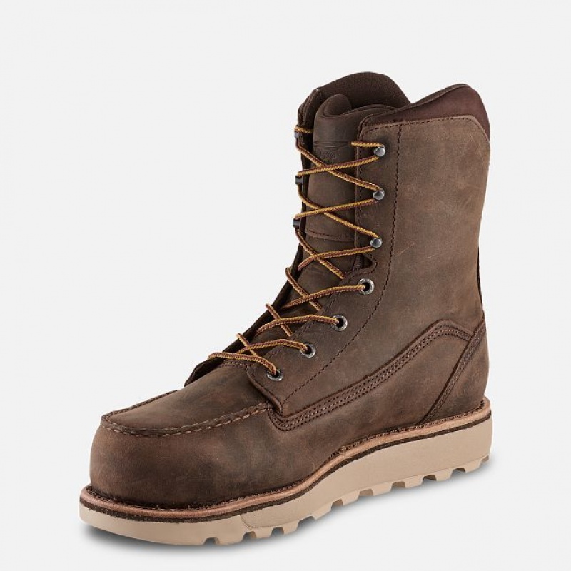 Red Wing Traction Tred Lite 8-inch Impermeables Seguridad Puntera Boot Marrom | OKD-694723