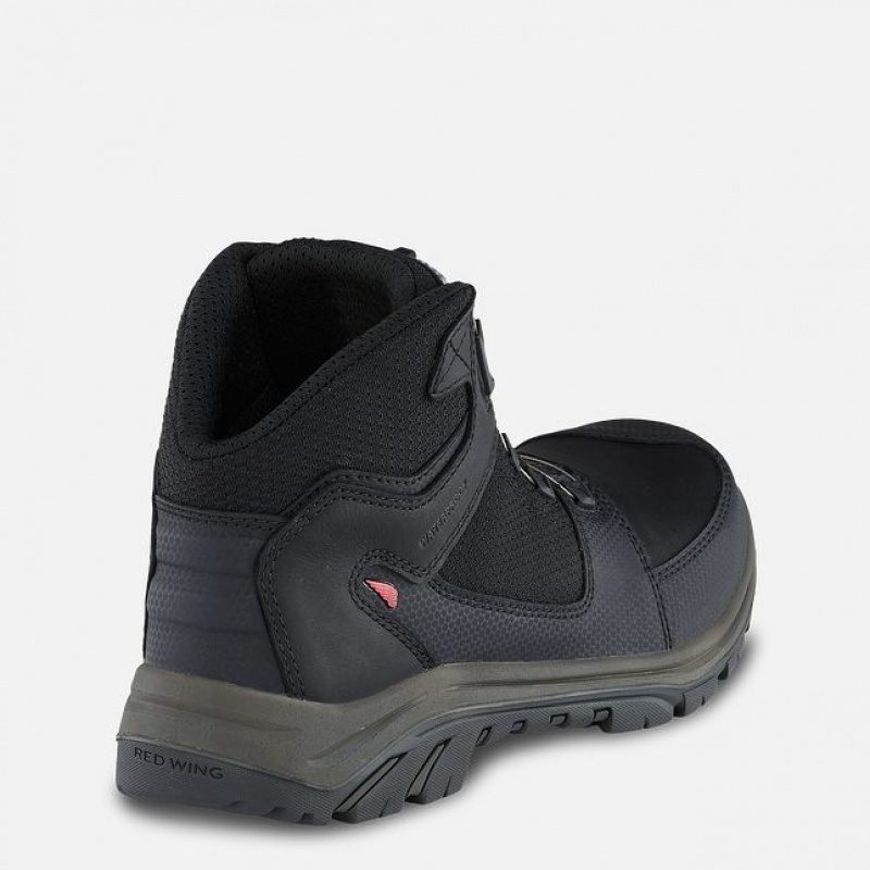 Red Wing Tradesman 5-inch Impermeables Seguridad Puntera Hiker Boot Negros Grises | TWL-683452