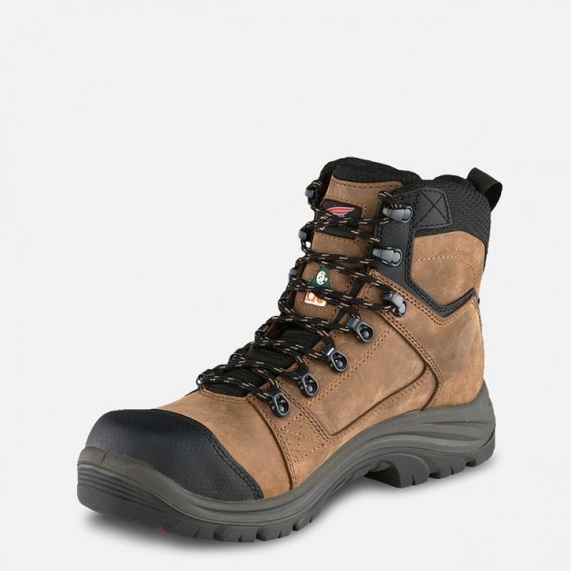 Red Wing Tradesman 6-inch Impermeables CSA Seguridad Puntera Boot Negros Rojos | JBQ-102643