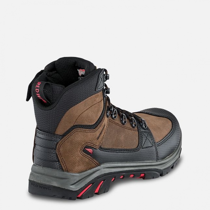 Red Wing Tradesman 6-inch Impermeables Soft Puntera Boot Negros Rojos | NVG-209187