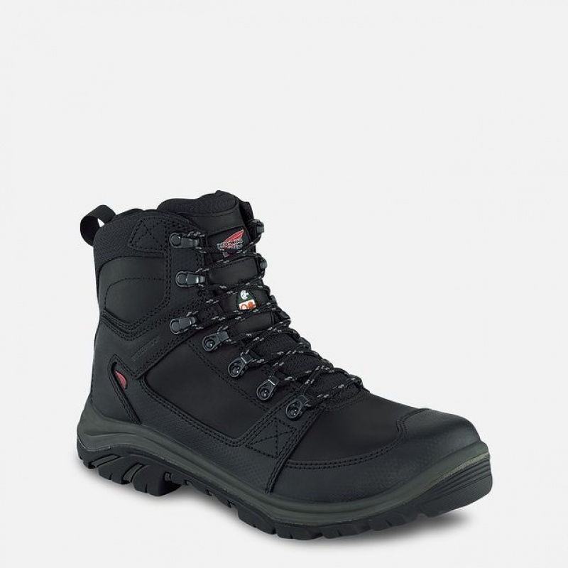 Red Wing Tradesman 6-inch Side-Zip Impermeables CSA Seguridad Puntera Boot Negros Verde Oliva | MRA-294603