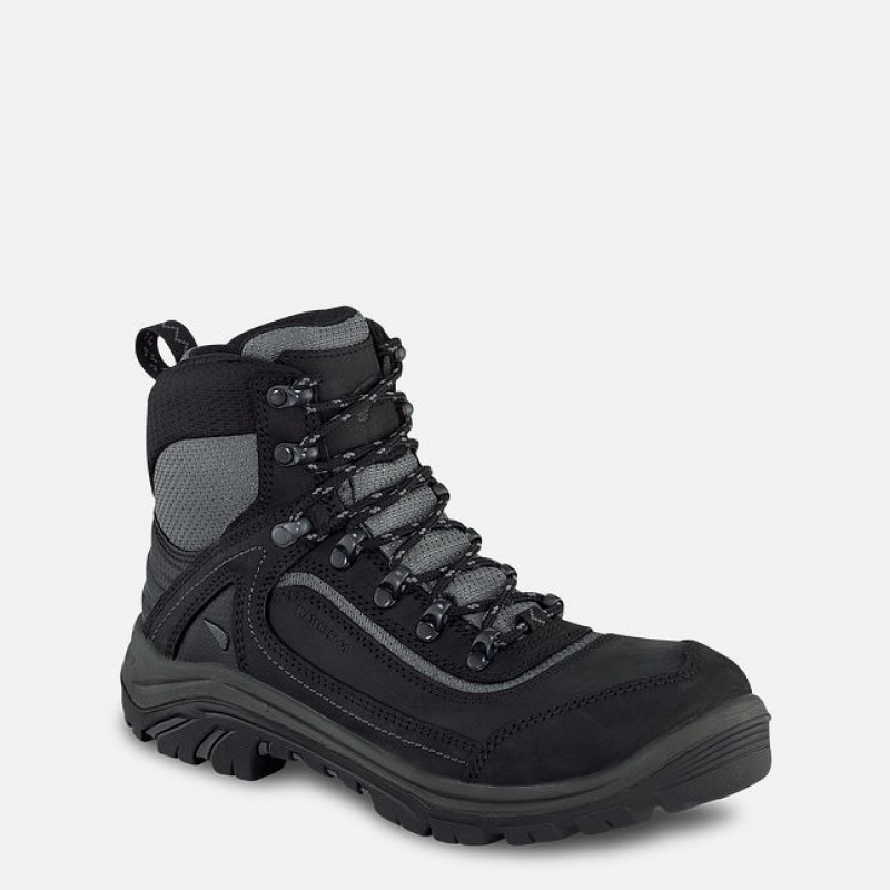 Red Wing Tradeswoman 6-inch Impermeables Seguridad Puntera Boot Negros Grises | QZE-670398