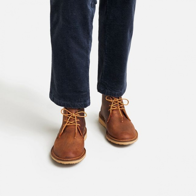 Red Wing Weekender Chukka Chukka in Copper Rough & Tough Cuero Cobra | QMB-136049