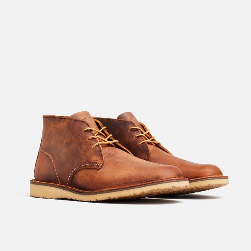 Red Wing Weekender Chukka Chukka in Copper Rough & Tough Cuero Cobra | QMB-136049