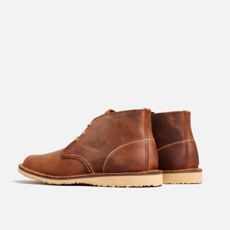 Red Wing Weekender Chukka Chukka in Copper Rough & Tough Cuero Cobra | QMB-136049