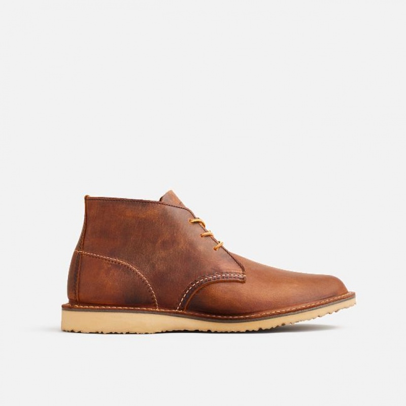 Red Wing Weekender Chukka Chukka in Copper Rough & Tough Cuero Cobra | QMB-136049